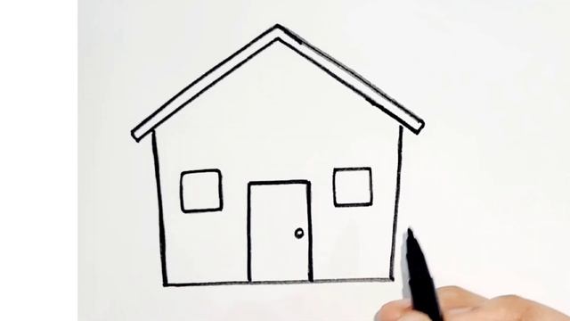 HOUSE DRAWING EASY 🏠 ✨️STEP BY STEP смотреть онлайн