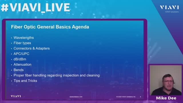VIAVI Fiber Optic Basics Live-stream смотреть онлайн