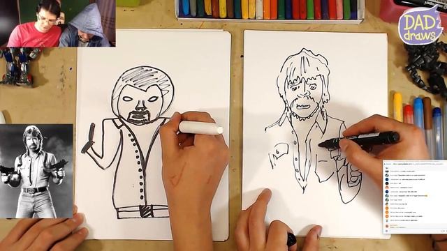 How to draw Chuck Norris смотреть онлайн