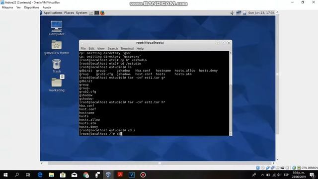 Fedora Tutorial: Empaquetado y Desempaquetado de archivos tar смотреть онлайн