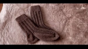 Мужские носки с рельефным узором _ Подробный Мастер Класс _ Размер 42