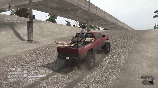 Dodge Ram 2500 Regular Cab 1994г  один из лучших пикапов америки в #SpintiresMudRunner,