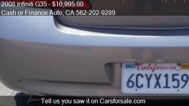 2008 Infiniti G35 for sale in BELLFLOWER, CA 90706 at the Ca смотреть онлайн