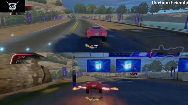 CAM SPINNER AND JACKSON STORM AS TEAM RUST-EZE! Cars 3 Gameplay смотреть онлайн