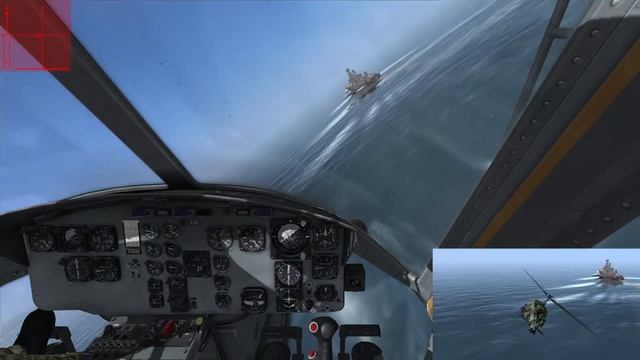 DCS World: Bell UH-1H "Huey" - Landing on CG 1164 "Moskva" (Slava-class Cruiser) смотреть онлайн