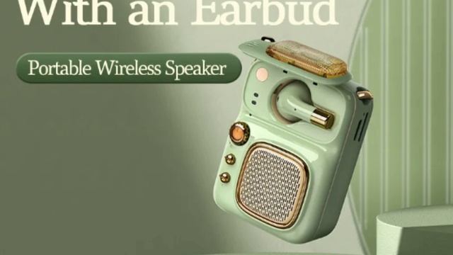 Remax Wireless Speaker Mini Portable Audio 4 In 1 Earbuds Headset Speaker Can Support Bluetooth 5.0