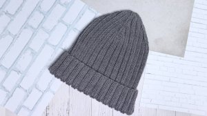 СТИЛЬНАЯ мужская шапка спицами. Вяжу мужу только такие