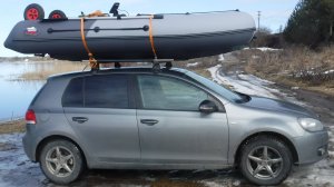 Погрузка лодки на авто
