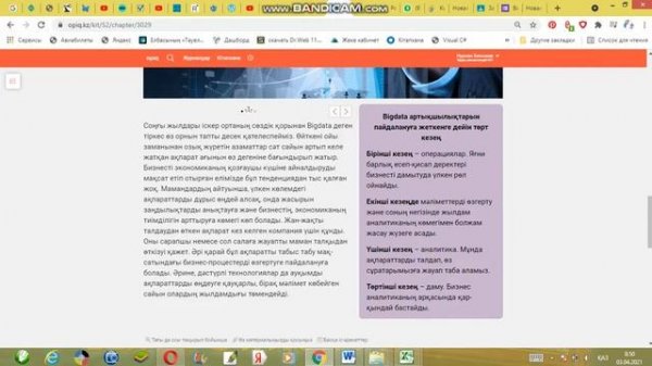 Big data 10 сынып