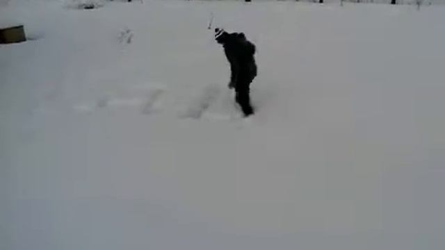 Пишем на снегу название канала большыми буквами ! смотреть онлайн