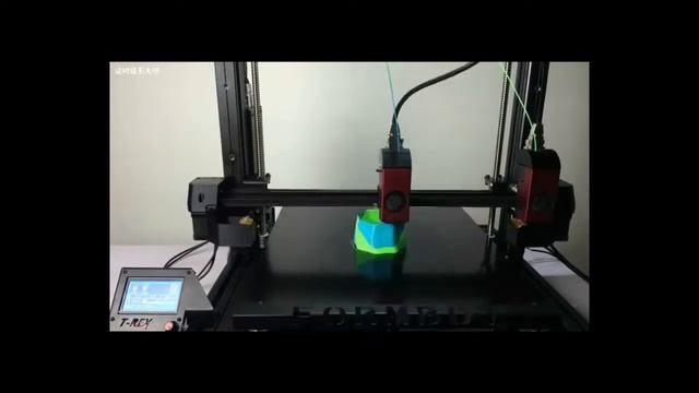 Formbot T-Rex 2+ 3D Printer : Demonstration of Independent Dual Extruder System (IDEX) смотреть онлайн