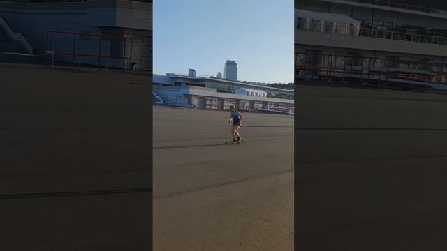 устойчивость на лыжероллерах #коньковыйход смотреть онлайн
