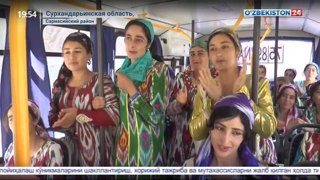 Открытие швейного цеха в Сарыасийском районе Сурхандарьинской области смотреть онлайн