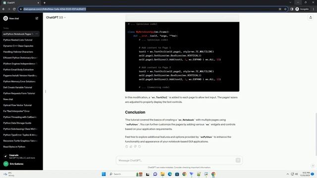 wxPython Notebook Pages смотреть онлайн