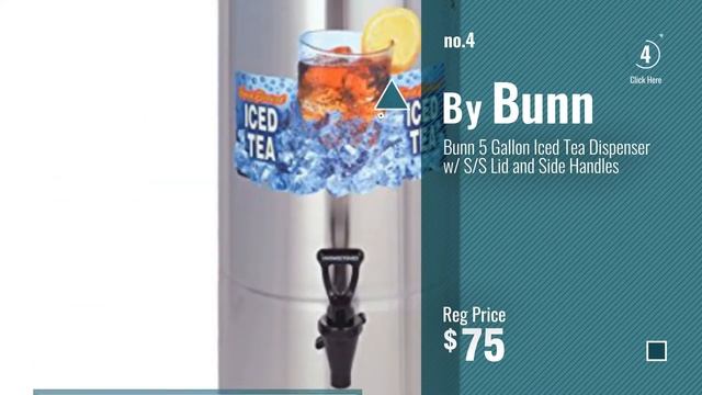 Top 10 Bunn Iced Tea Machines [2018]: BUNN TDO-4 Commercial Iced Tea Dispenser w/Solid Lid, Oval смотреть онлайн