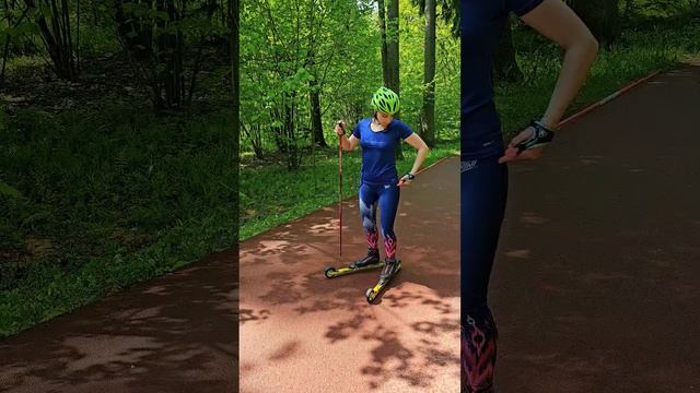 #коньковыйход #лыжероллеры отработка подседа смотреть онлайн