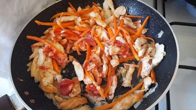 Гуляш из курицы Легко,быстро и очень вкусно ქათმის გულაში смотреть онлайн