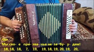 Ничего на свете лучше нету...(Бременские музыканты). Разбор песни на гармони.