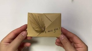 Листовое письмо в конверт в технике оригами:  Красивый Конверт Из Листа А4 лист бумаги