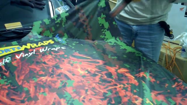 PowerSportsWraps- Subaru Impreza Hood Wrap 2