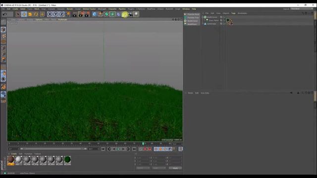 Cinema4d Tutorial  How To Grow Grass On Ground With Forester Plugin