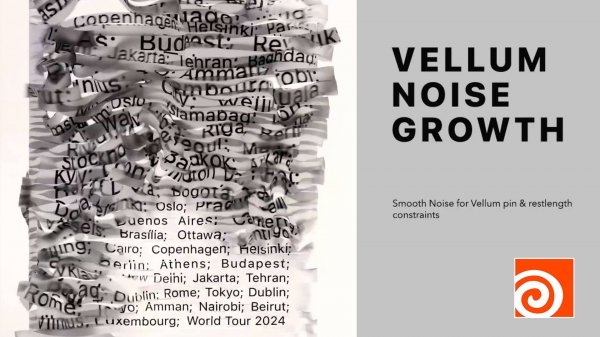 Houdini - Vellum Noise Growth