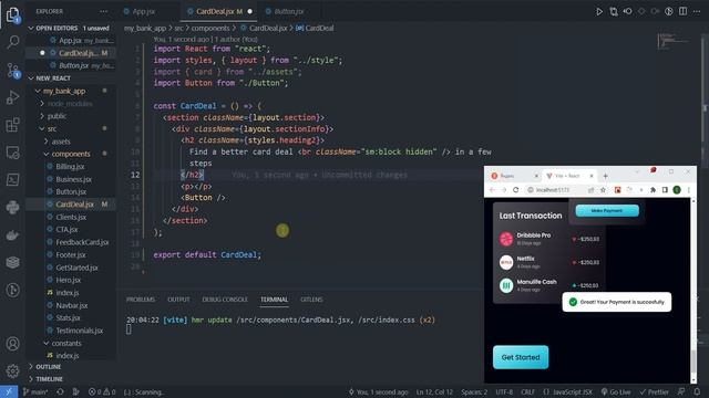 Проект React + Tailwind. My_bank_app CARD #8 #reactjs #проект #django #js #python #react смотреть онлайн