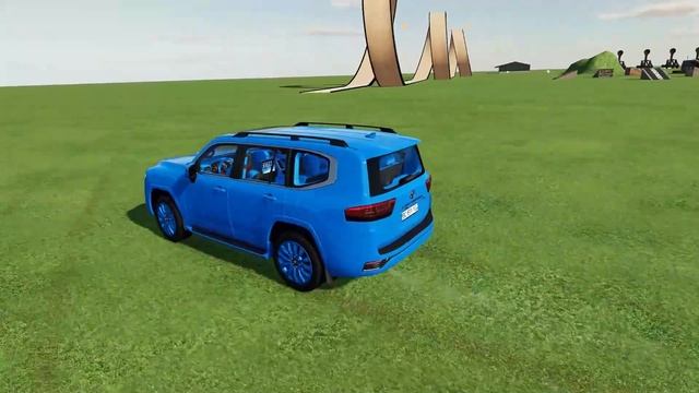 TRANSPORTING COLORED TOYOTA LAND CRUISER CARS WITH COLORED VOLVO TRUCK - Farming Simulator 2 смотреть онлайн