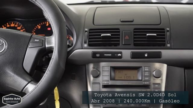 Toyota Avensis SW 2.0d4d Sol смотреть онлайн