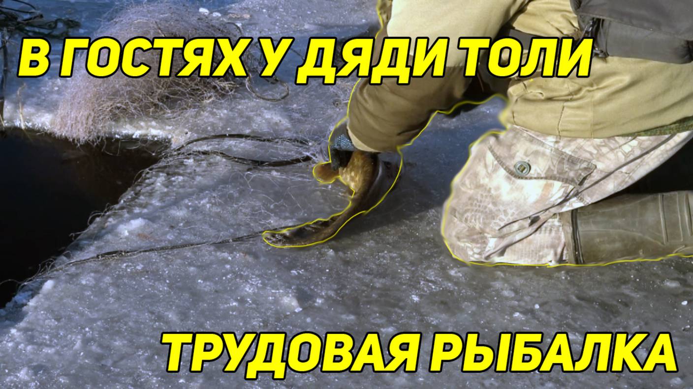 В ГОСТЯХ У ДЯДИ ТОЛИ. ТРУДОВАЯ РЫБАЛКА. смотреть онлайн