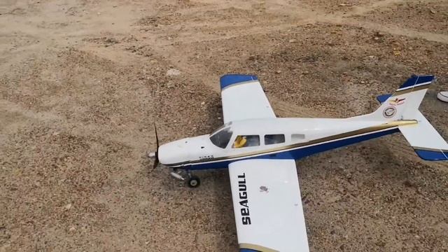 Seagull Piper Cherokee 46 with Saito FA 82b #seagull #rcplane #saito смотреть онлайн