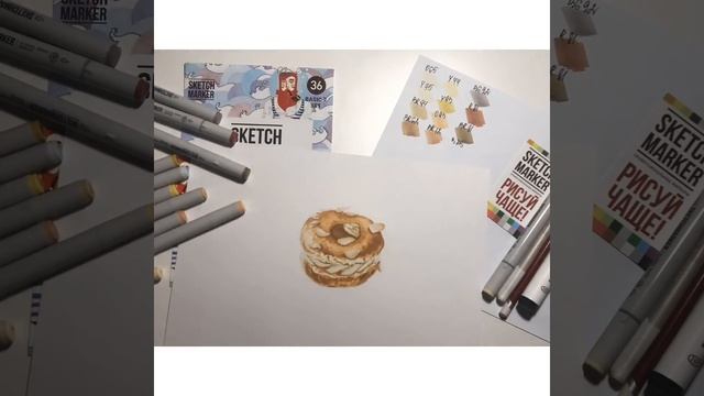 Рисуем сладости маркерами SKETCHMARKERS смотреть онлайн