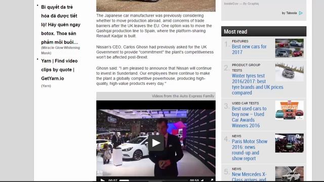 Read Newspaper - Nissan Sunderland Plant to build next Qashqai and X-Trail смотреть онлайн