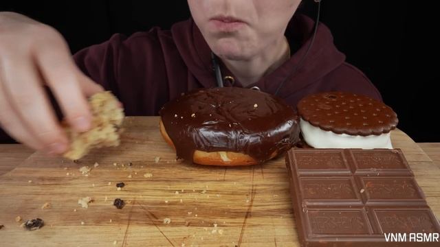 ASMR Milka Chocolate Brownie, Snickers Almond, Bavarian Cream Donut, Muffin, Ice Cream, Hershey's