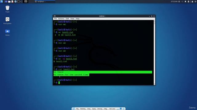 9 Kali Linux CLI Piping and Redirection смотреть онлайн