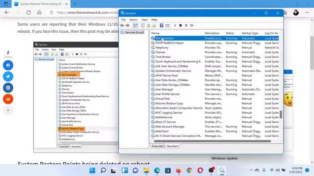 System Restore Points being deleted on reboot on Windows 11/10 смотреть онлайн