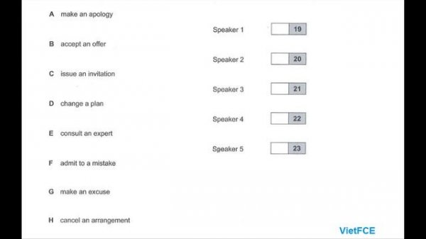 Full FCE Listening Test 3 with answers - Viet FCE