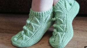 СЛЕДКИ СПИЦАМИ _ РАЗМЕР 37-39 _ ПОДРОБНЫЙ МАСТЕР КЛАСС