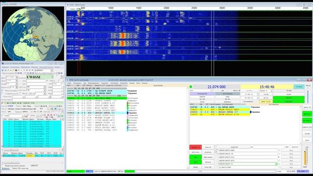 Работаем в JTDX-FT8(01.11.2020) на 15м и 10м вечером смотреть онлайн
