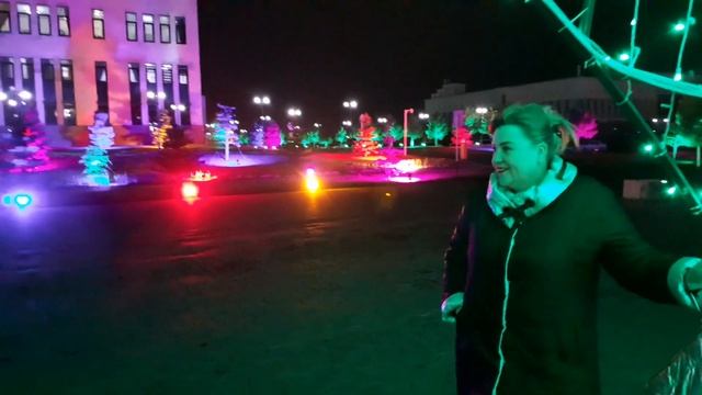 Ёлка в Шымкенте # Нурсат встречает ветром