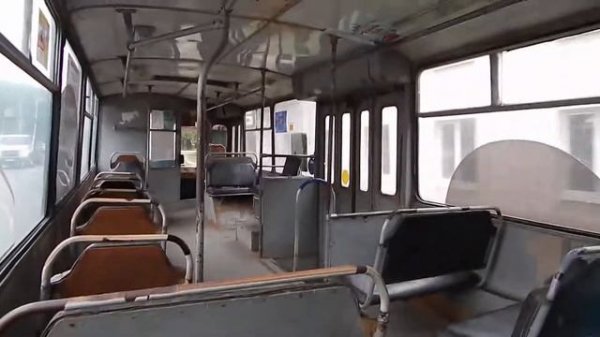 Поездка на ревучем троллейбусе ЗиУ-682Г