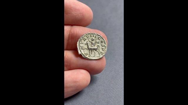 GORDIANUS III, RIC 81, Date 240 AD, Silver Denarius Rome, Emperor, Horse, Spear (3rd issue) смотреть онлайн