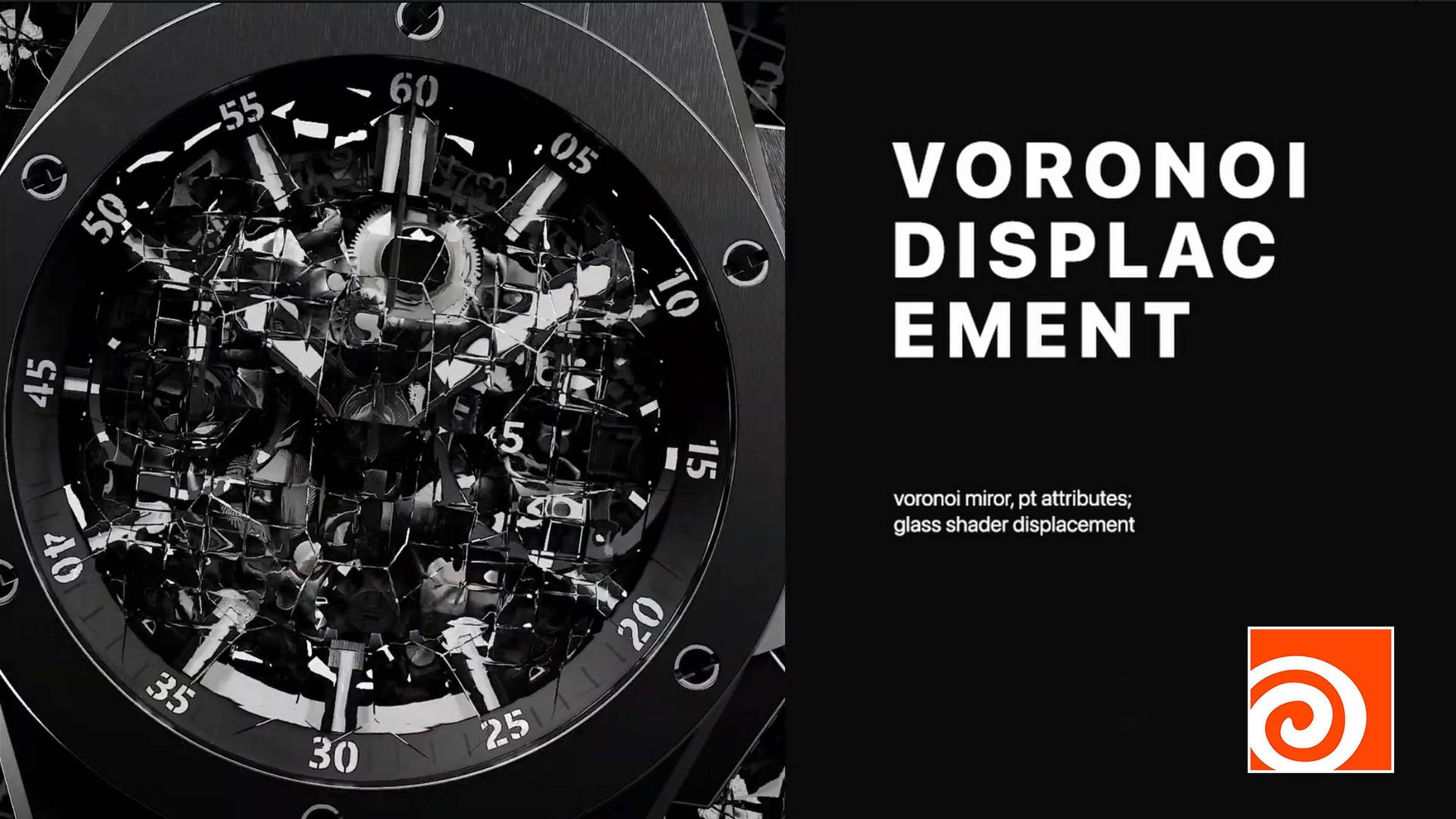 Houdini - Glass Voronoi Displacement