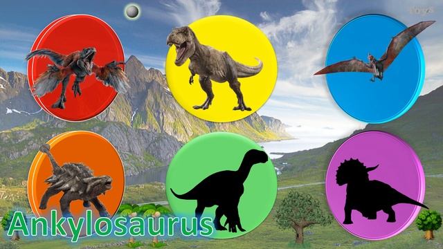 AGE Of DINOSAURS: Tyrannosaurus Rex, Ankylosaurus, Triceratops, Pyroraptor, Pteranodon And Iguanodo