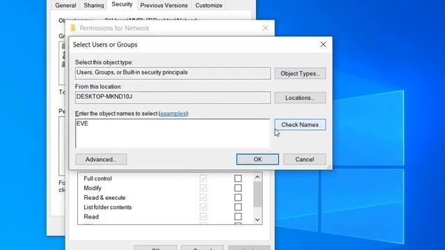 Windows 10 Network Folder Sharing Full Permissions смотреть онлайн