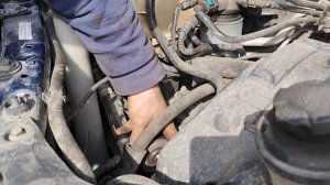 Снятие обгонной муфты генератора не снимая его D4EA hyundai santa fe sm