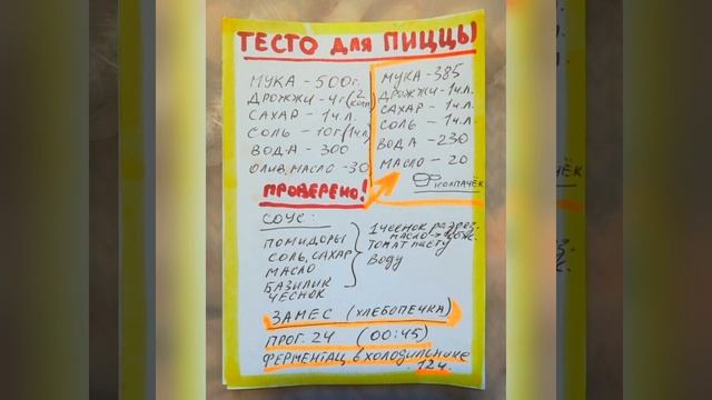 Тесто для пиццы смотреть онлайн