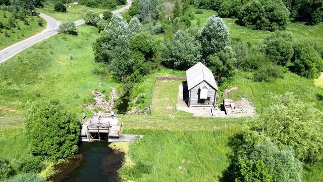 Село Овстуг - родина Ф. И. Тютчева с высоты птичьего полета смотреть онлайн