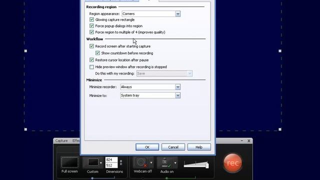Camtasia Studio - Панель записи - Часть 3/3 смотреть онлайн