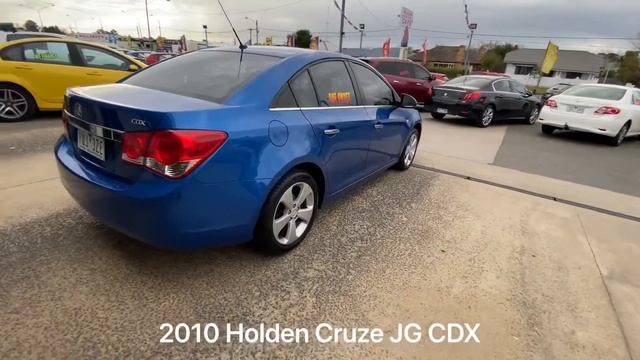 2010 Holden Cruze JG CDX Blue 6 Speed Automatic Sedan